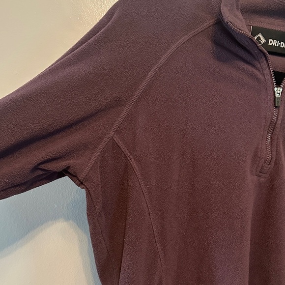 Women's Half-Zip Sweatshirt - Plum - Picture 5 of 7
